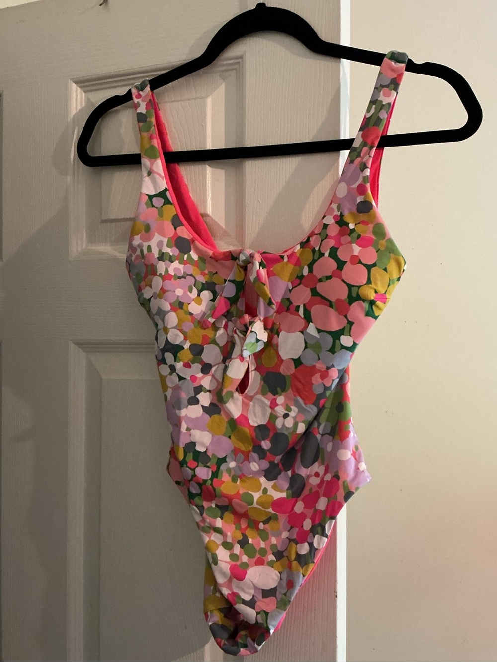 Kate Spade New York Floral Bow Twist One Piece Swimsuit XS NWOT
